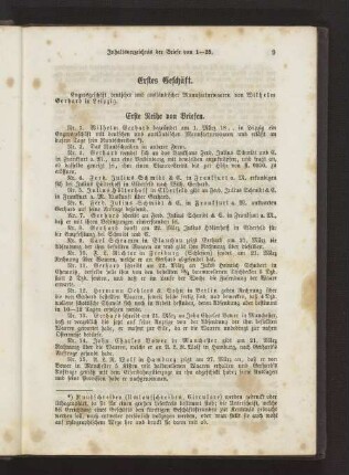 Erstes Geschäft. Briefe eines Engros-Geschäfts.