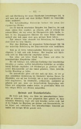 Heimat- und Vaterlandsliebe