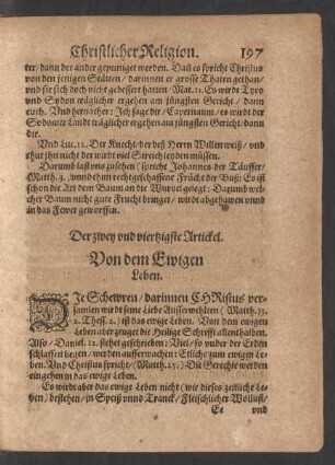 Der zwey vnd viertzigste Artickel. Von dem Ewigen Leben.