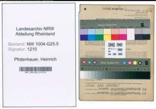 Entnazifizierung Heinrich Pfotenhauer , geb. 08.04.1898 (Schuhmacher)