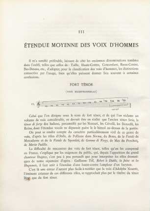 III. Étendue moyenne des voix d'hommes