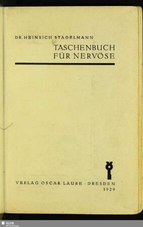 Taschenbuch für Nervöse