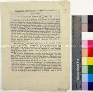 Nouvelles Officielles des Armées Combinées, Relation de la Journée du 7./19. Mai 1813
