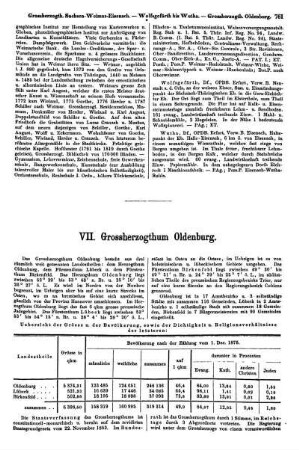 VII. Grossherzogthum Oldenburg