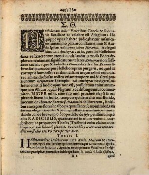 Helleborus Niger Medice Delineatus ... Praeside ... Dn. Georg-Balthasare Mezgero, Med. D. Et In Academia Tubing. Prof. ... Publico submissus Examini a M. Rudolpho Jacobo Camerario, Tubingensi ... D. Febr. M.DC.LXXXIV