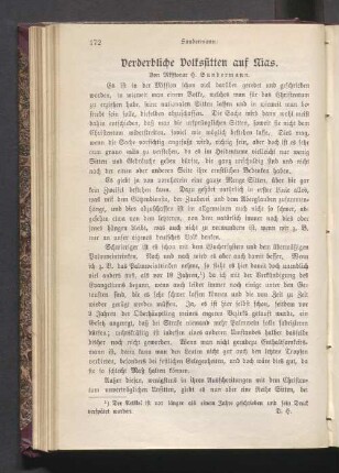 Verderbliche Volkssitten auf Nias
