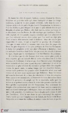 § 4: Les villes et leurs défenses