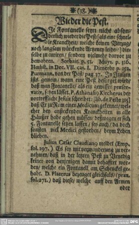 Wieder die Pest