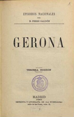 Episodios nacionales, 1,7. Gerona