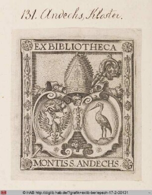 Wappen der Klosterbibliothek zu Andechs
