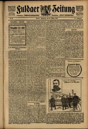 Zweite Ausgabe vom Mittwoch, den 21. März 1906.