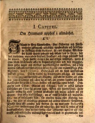 Beskrifning om swenska Hemman och Jorda-Gods, 1