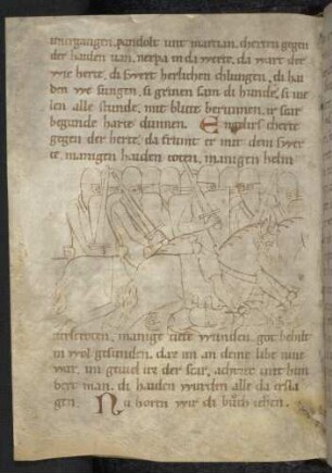 Engelier von Gascogne mit seinen Reitern im Kampf gegen die Heiden