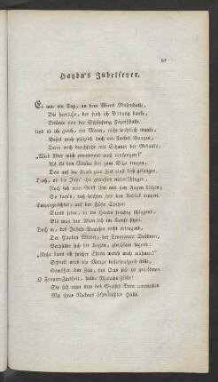 Haydn's Jubelfeyer.