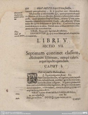 SECTIO VII. CAPUT I - XI