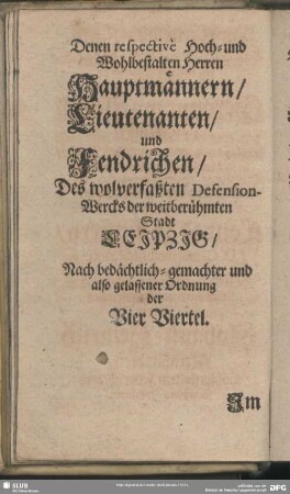 Zueignungs-Schrifft