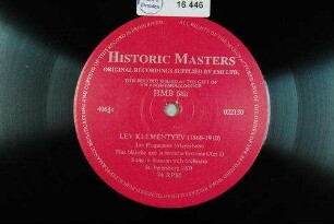 Les huguenots : Plus blanche que la blanche hermine; (act 1) / (Meyerbeer)