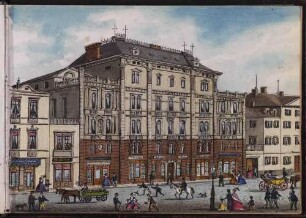 'Neues Haus in der Königsstraße' ; Aquarell