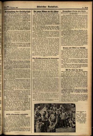 Zweite Ausgabe vom Freitag, den 17. Dezember 1937.