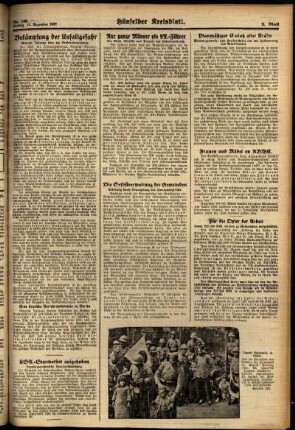 Zweite Ausgabe vom Freitag, den 17. Dezember 1937.