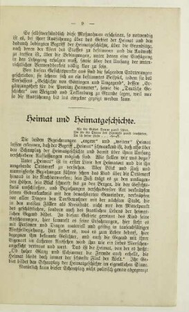Heimat und Heimatgeschichte