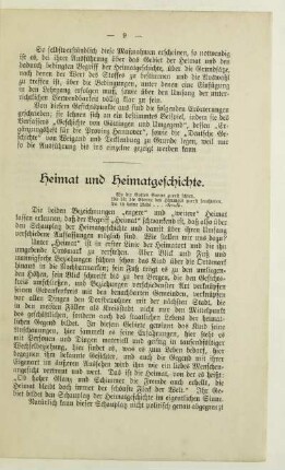 Heimat und Heimatgeschichte