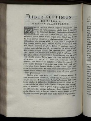 Liber Septimus. De Theoria Omnium Planetarum.