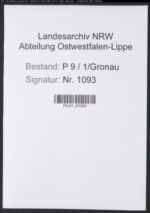 Sterberegister Standesamt Gronau (Westf.)