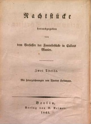 E. T. A. Hoffmann's gesammelte Schriften, 5