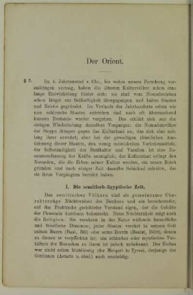 Der Orient