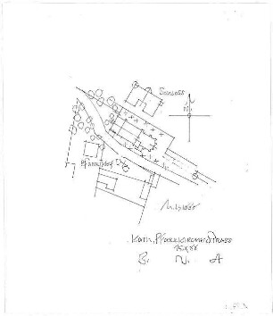 Döllgast, Hans; Strass bei Neuburg (Bayern); Kath. Pfarrkirche, Erweiterung - Lageplan