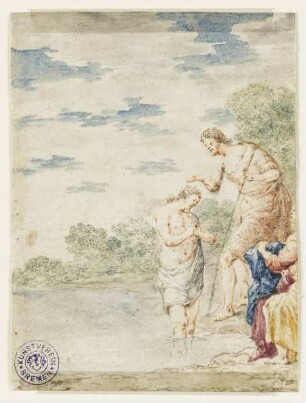 Taufe Christi, Blatt 8 der Folge: "Leben Christi"