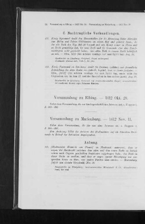 Versammlung zu Marienburg. - 1412 Nov. 11.