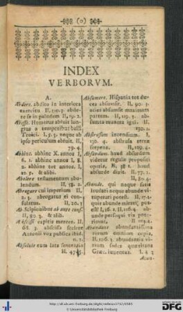 Index Verborum.
