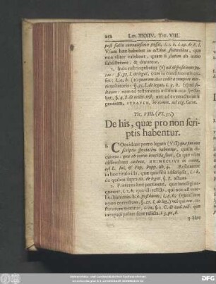 Tit. VIII. (VI. 51.) De his, quae pro non scriptis habentur.