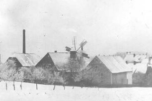 Obercunnersdorf. Windmühle, Gehöft von Paul Heinrich, Haus-Nr. 260, Repro (Bildersammlung Christfried Heinrich, Obercunnersdorf)