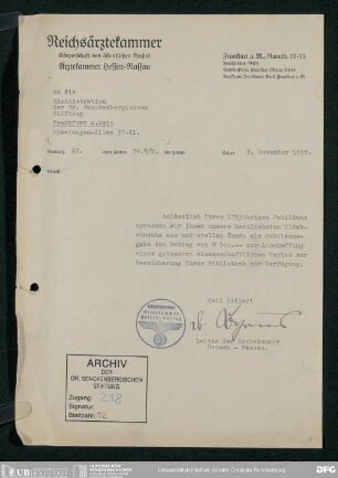 175-Jahr-Feier der Stiftung