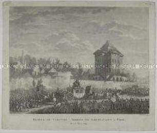Verhaftung Ludwig XVI. in Varennes und Rückführung nach Paris am 25. Juni 1791 (Nr. 54 Tabl. hist.)