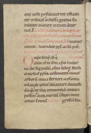 Benedictio palmarum