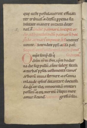 Benedictio palmarum