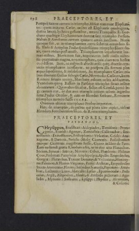 Praeceptores, et paedagogi.