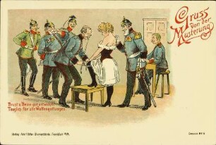 Gruss von der Musterung - Brust u. Beine [...]