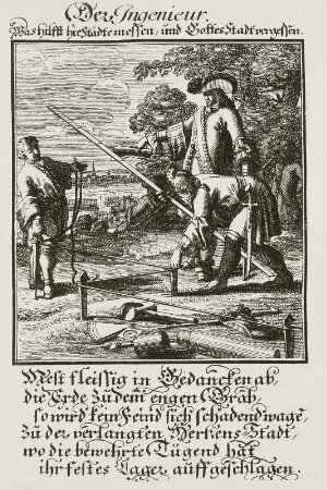 Der Ingenieur, Stich, Weigel 1698