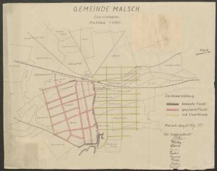 Gemeinde Malsch. Übersichtsplan