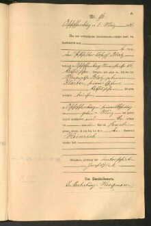 Standesamtsbuch der Stadt Aschaffenburg: Geburten 365/1900 - 184/1901