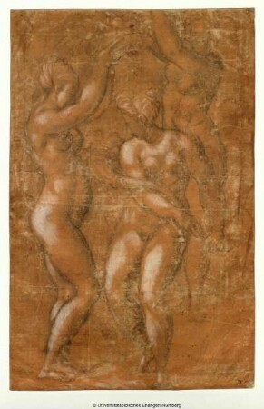 Gruppe von drei nackten Frauen