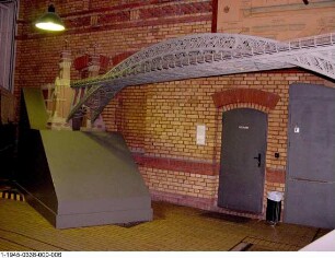 Eisenbahnhochbrücke über den Nord-Ostsee-Kanal bei Grünental, Modell 1:25