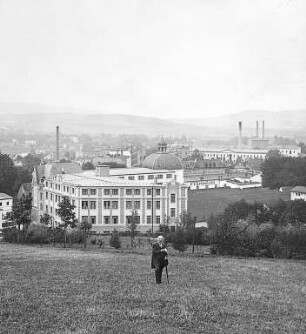 Fabrikansicht, Leinenweberei F. V. Grünfeld, Landeshut in Schlesien : Technikgeschichte | Technologie | Fasern, Gespinste und Gewebe | Leinenindustrie | Mechanische Weberei
