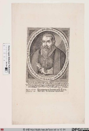 Bildnis Conrad Hornejus (eig. Horney od. Horne)