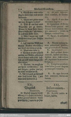 XXI. Unglück